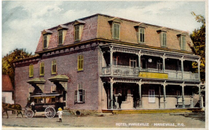 Hôtel Marieville. Anonyme. Vers 1890. BAnQ: Collection Magella Bureau.
